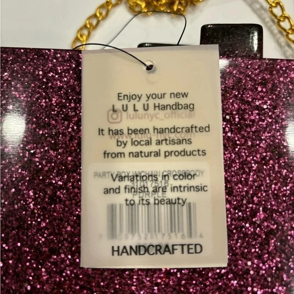 Lulu Party Box With Chain Crossbody Purse - Picture 4 of 6